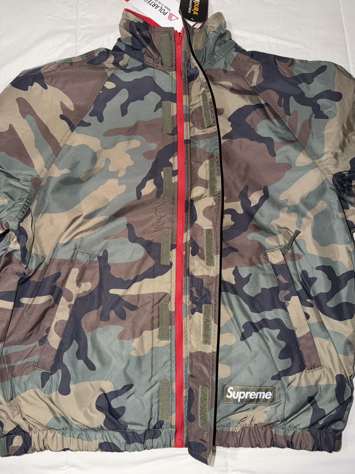 Supreme Supreme Polartec Reversible Track Jacket Woodland Camo (M) Size US M / EU 48-50 / 2 - 12 Thumbnail
