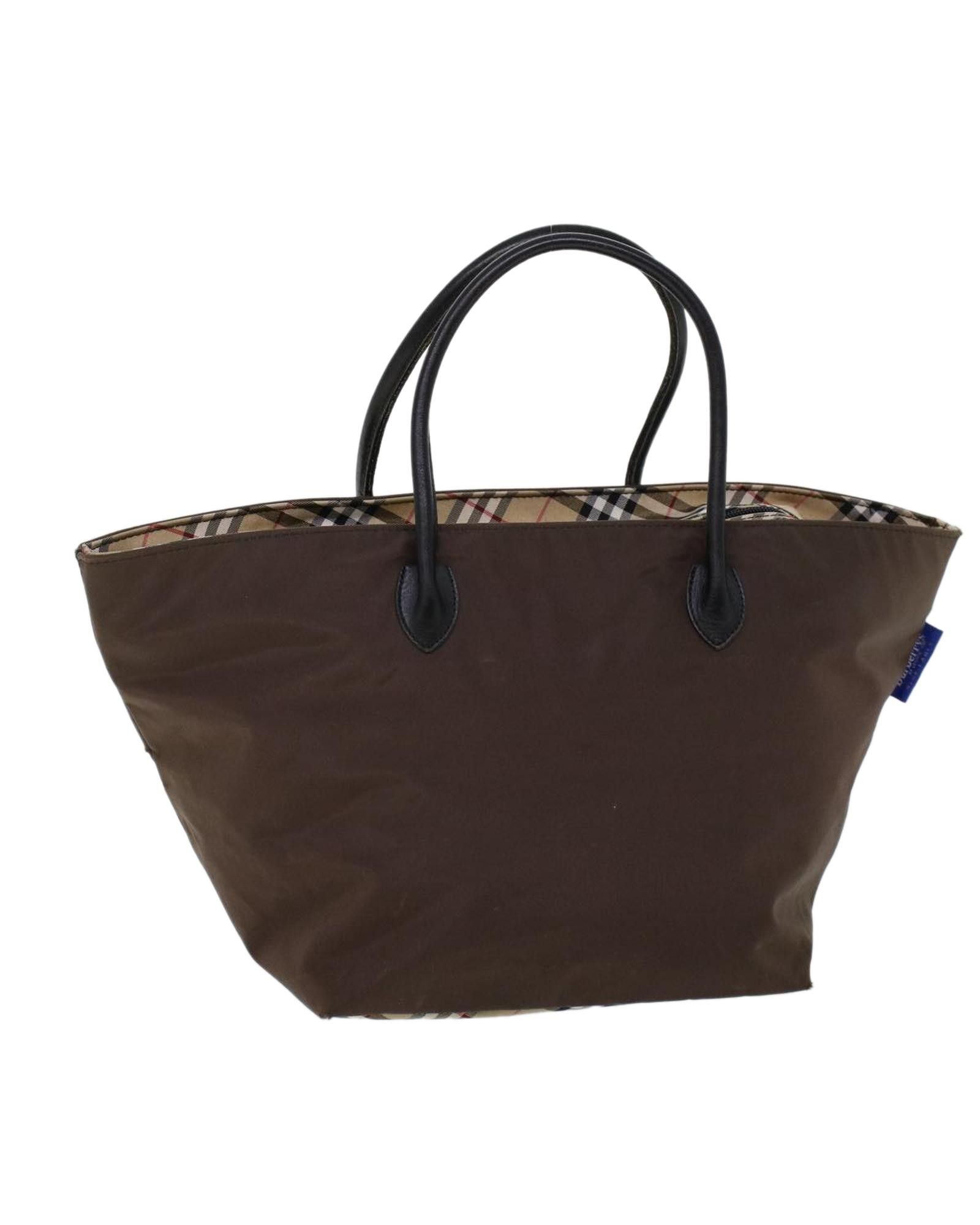 image of Burberry Nylon Tote Bag in Brown, Women's
