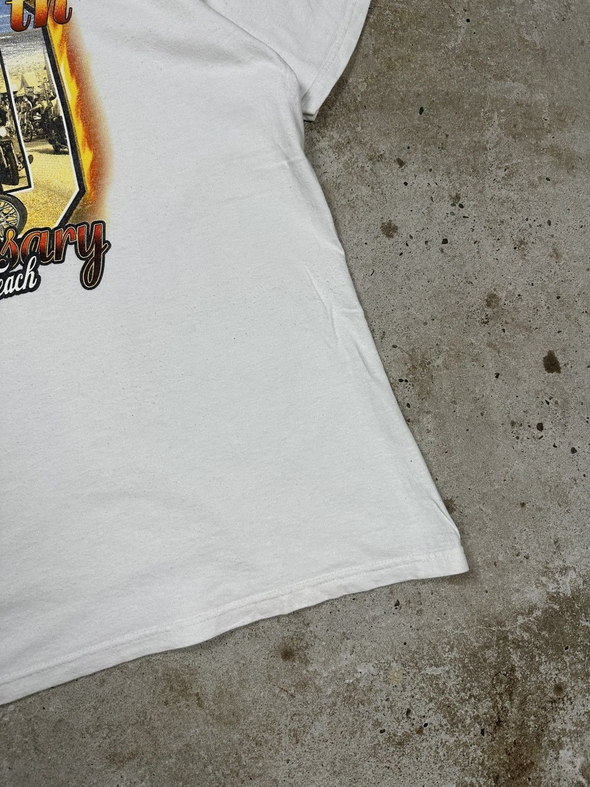 Harley Davidson Vintage Bike Week Daytona Beach Harley Moto Print T Shirt Size US XL / EU 56 / 4 - 12 Thumbnail