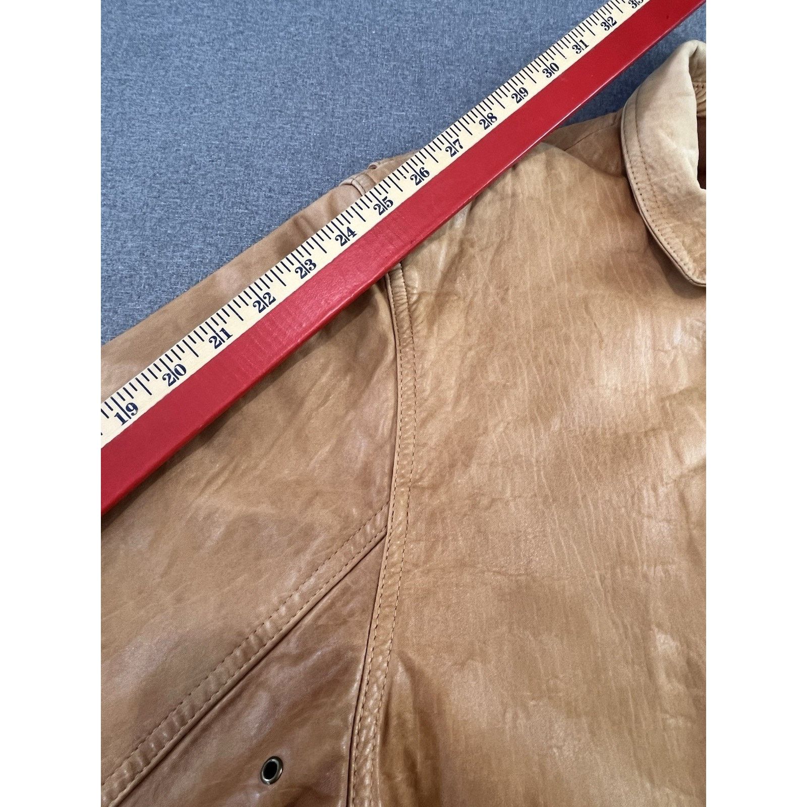 Remy Vintage Remy Leather Jacket BOMBER Brown - Sz 40 Made in USA Size US L / EU 52-54 / 3 - 6 Thumbnail