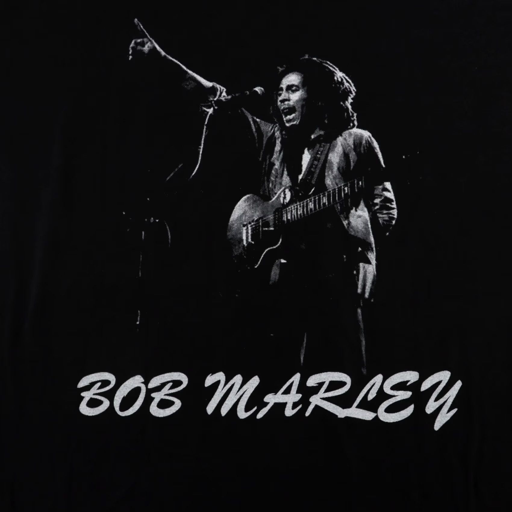 Vintage DEMENTED ROCK Bob Marley Mens T-Shirt XL Black Double Sided Print in Black DEMENTES RARE Shirt Mens XL Black Music 90s Size US XL / EU 56 / 4 - 3 Thumbnail