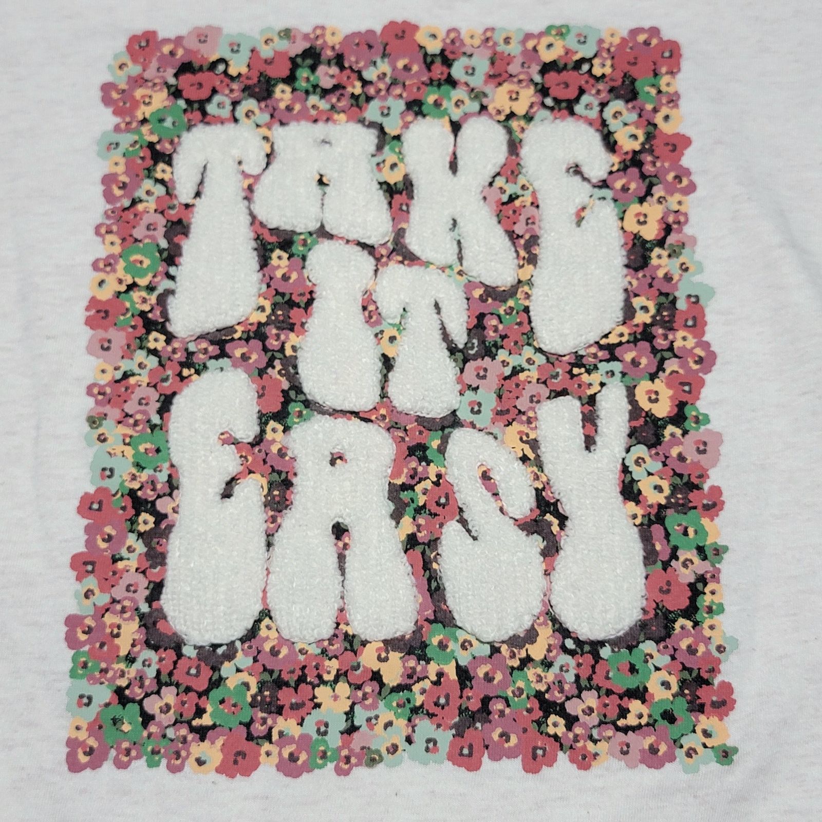 Jessica Simpson Jessica Simpson Crop Tee w/ Flare Sleeves "Take It Easy" -XS Size XS / US 0-2 / IT 36-38 - 2 Thumbnail