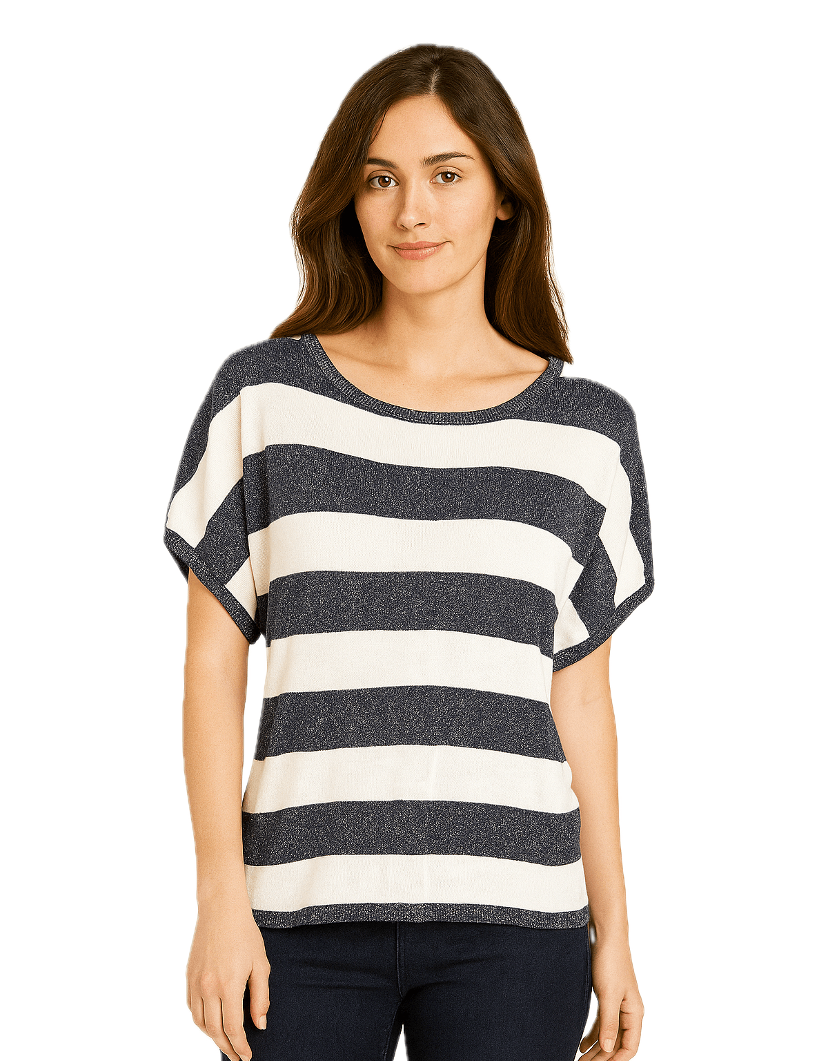 Ellen Tracy Ellen Tracy Sparkle Striped Top Size S / US 4 / IT 40 - 1 Thumbnail