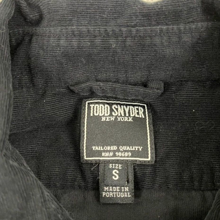 Todd Snyder Todd Snyder Shirt Mens Small Black Corduroy Light Button-Up Long Sleeve Preppy Size US S / EU 44-46 / 1 - 2 Thumbnail