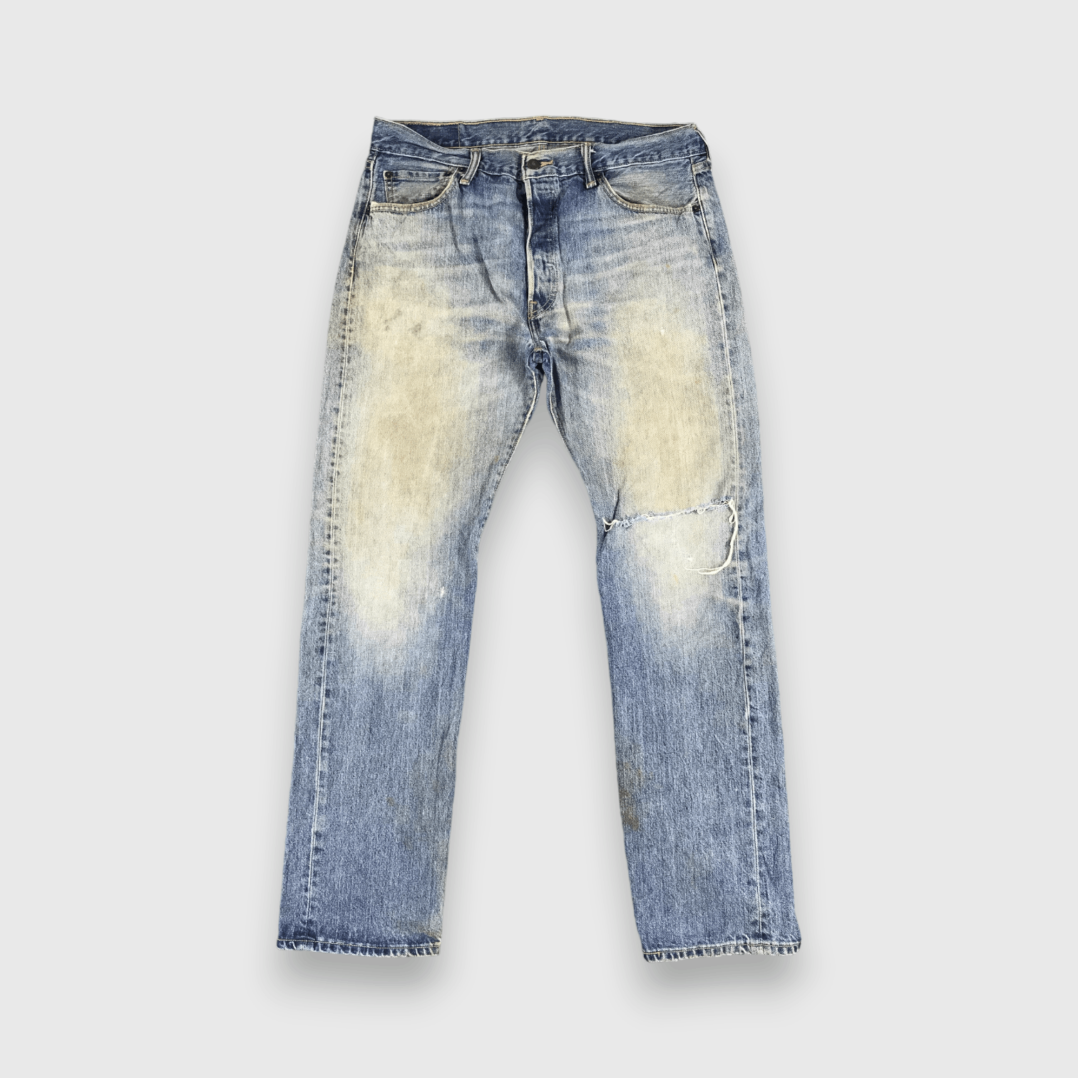 Levi's × Vintage Vintage Levis 501 Jeans Distressed-J823 Size US 35 - 1 Thumbnail