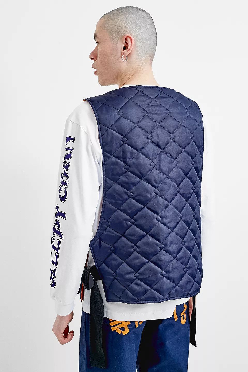Other HANGER UO Exclusive Navy Quilted Ripstop Gilet Size US M / EU 48-50 / 2 - 2 Thumbnail