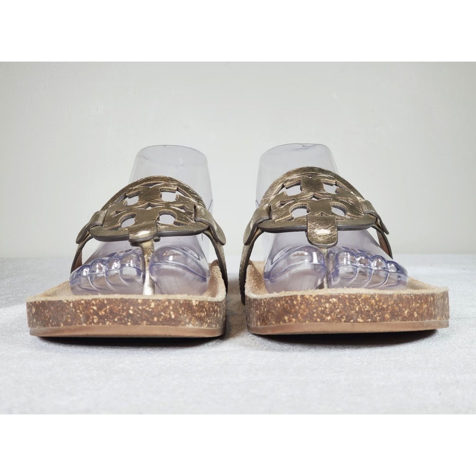 Tory Burch Tory Burch Thong Womens Spark Gold Miller Cloud Sandals Natural Metallic Cork Women Size US 10 / IT 40 - 7 Thumbnail