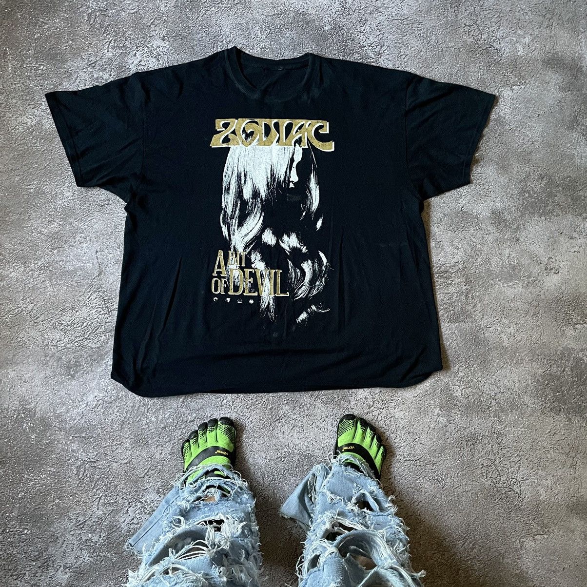 Vintage Vintage Y2K Goth Graphic Tee Dark Abstract Face Grunge XXL Size US XXL / EU 58 / 5 - 1 Thumbnail