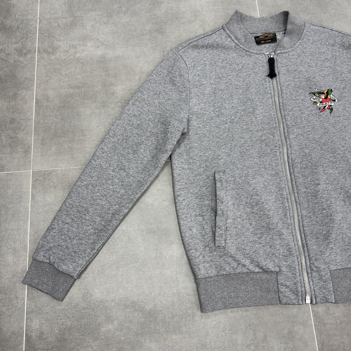 Ed Hardy Ed Hardy Till Death Los Angeles Bomber Tracktop Zip Jacket Size US L / EU 52-54 / 3 - 5 Thumbnail