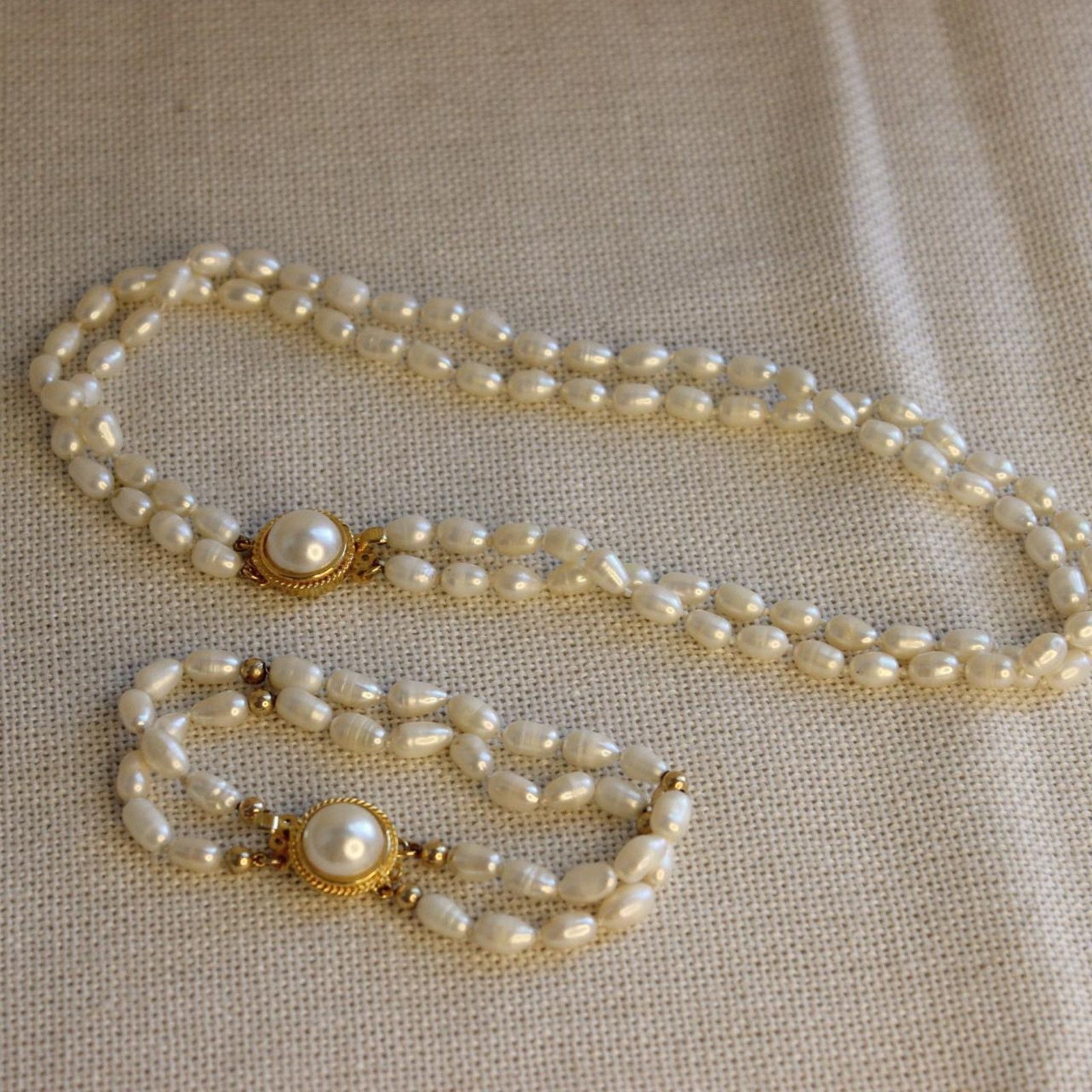 Other Vintage pearl necklace bracelet Size ONE SIZE - 1 Thumbnail