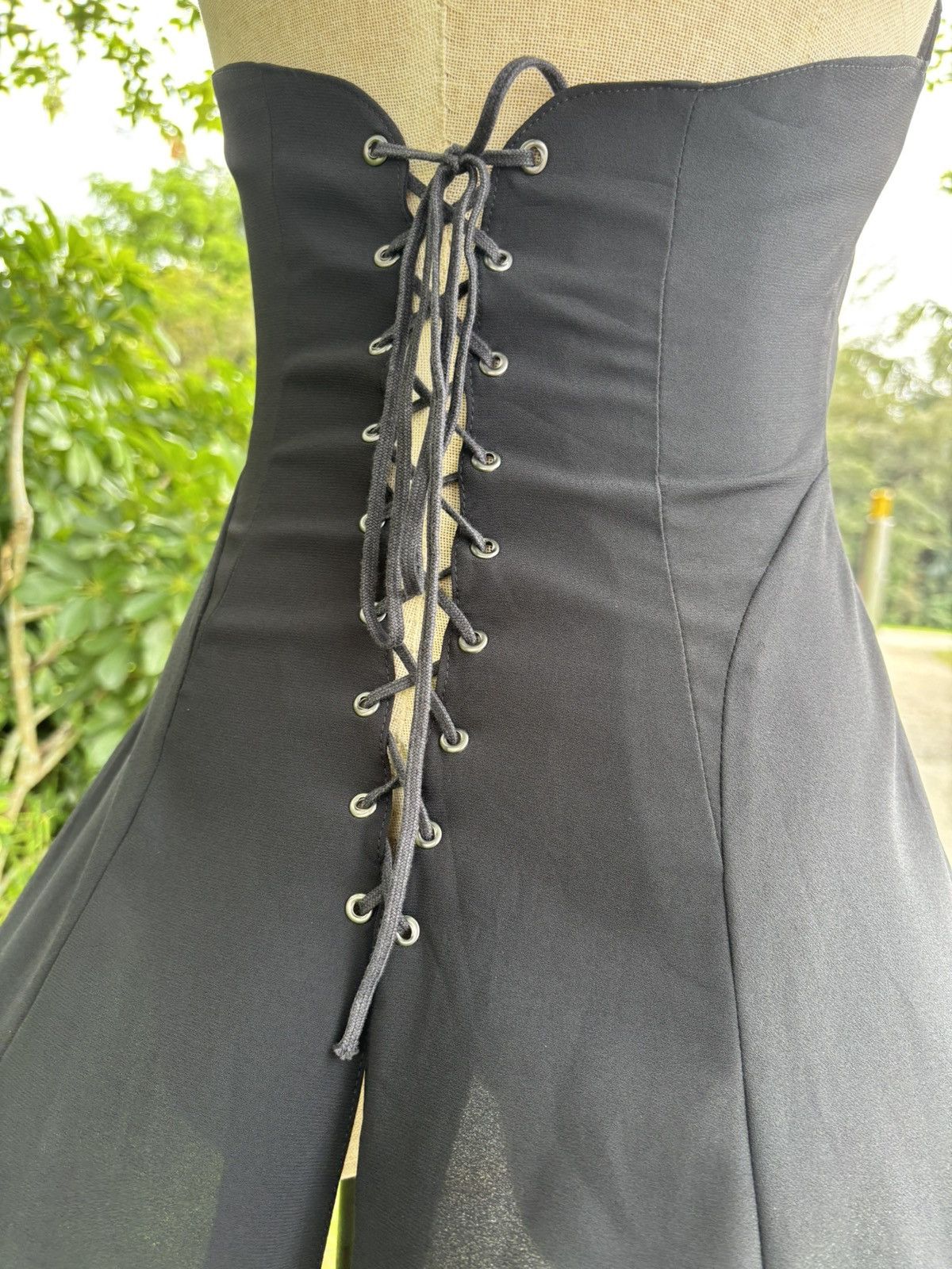 Japanese Brand Vintage Presence! Black Zipper Dress Size M / US 6-8 / IT 42-44 - 5 Thumbnail