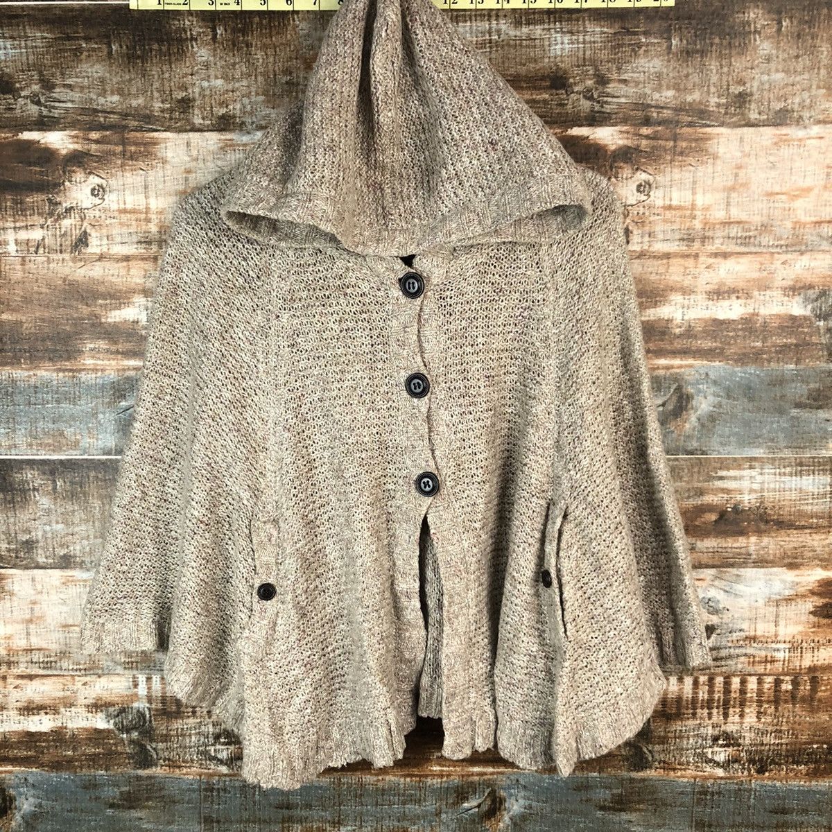 Japanese Brand Navy Natural Brown Cloaks Hoodie #A1518 Size US M / EU 48-50 / 2 - 3 Thumbnail
