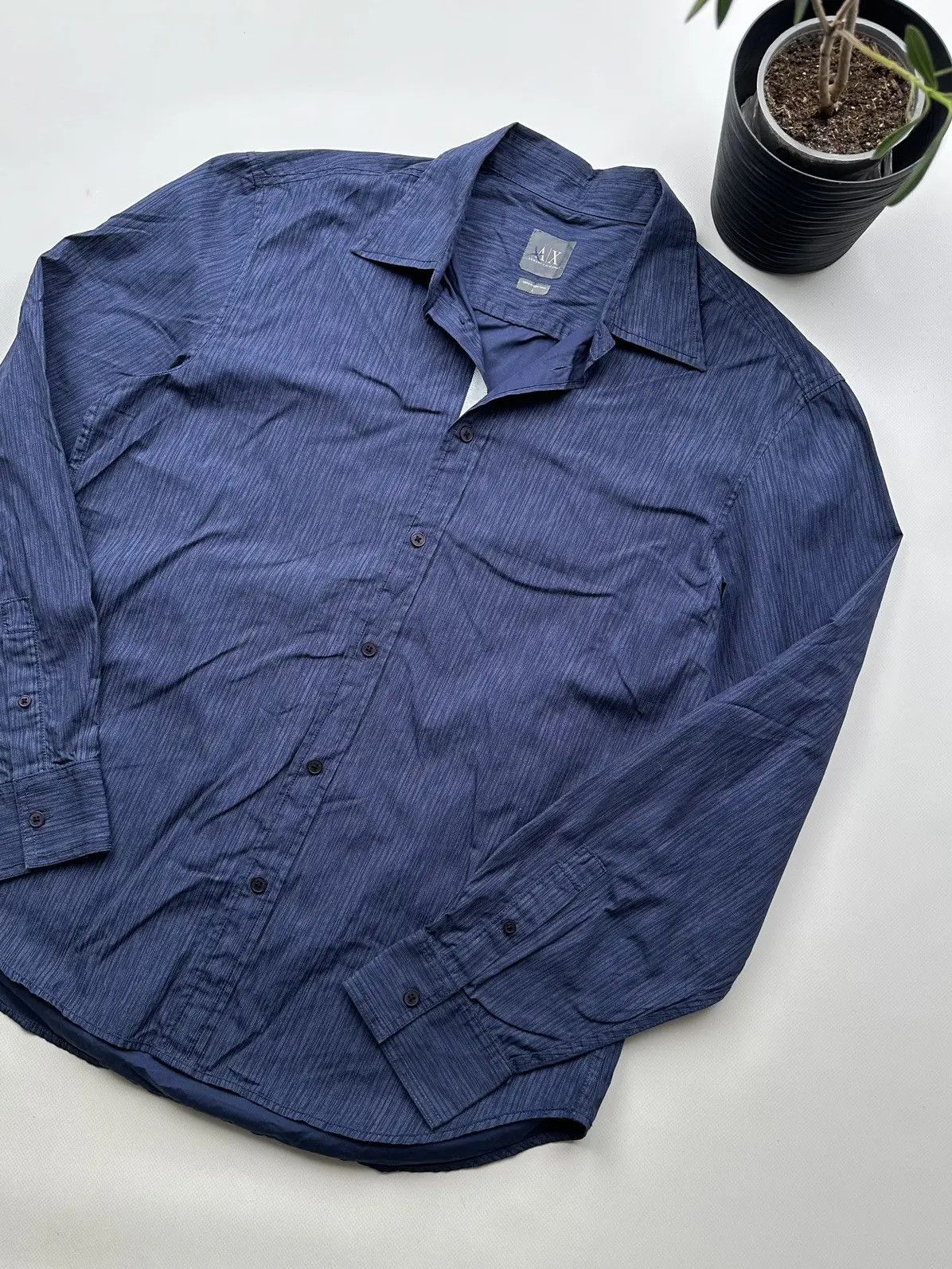 Armani Armani Exchange Vintage Shirt Long Sleeve (212) Size US L / EU 52-54 / 3 - 3 Thumbnail