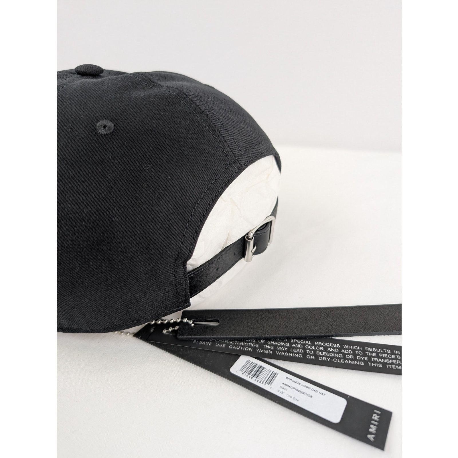 Amiri o1rshd1 Q:3 / Size: OS / Baroque Logo Dad Hat / Cap in Black Size ONE SIZE - 5 Thumbnail