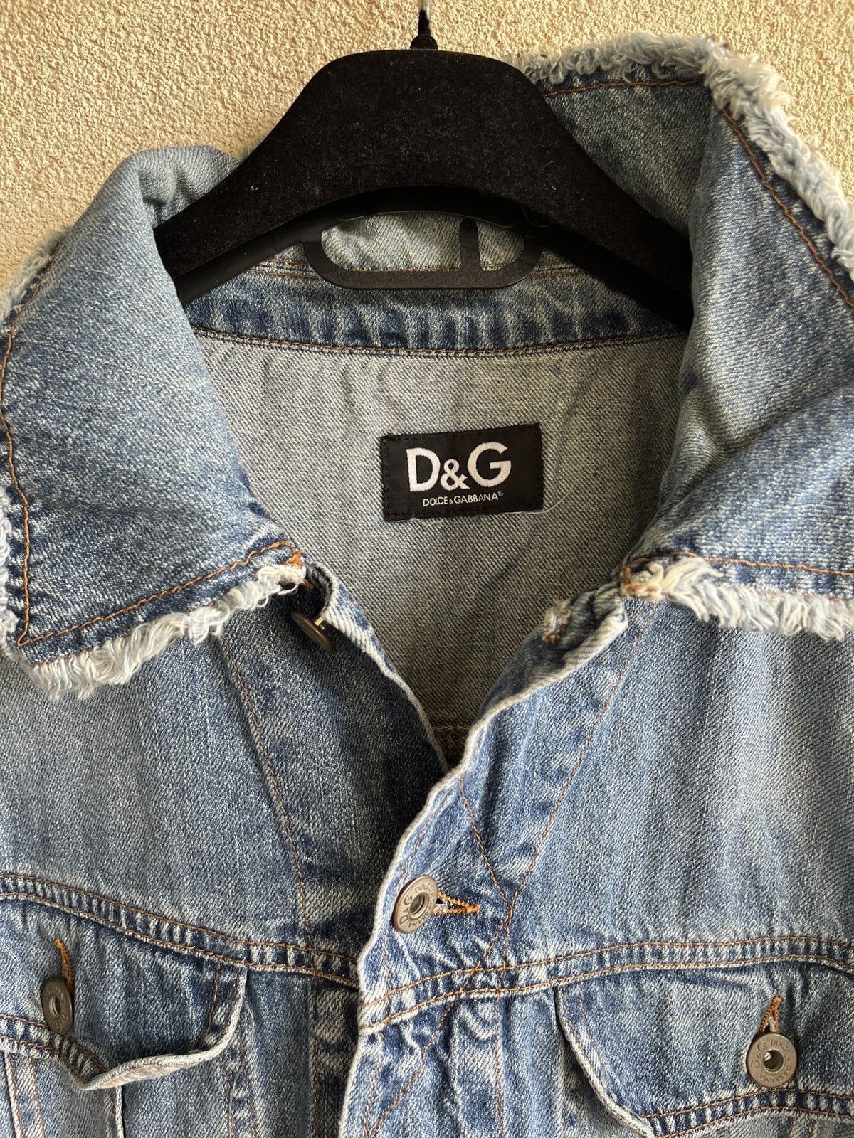 Dolce & Gabbana Dolce&Gabbana Distressed Denim Jacket Size US M / EU 48-50 / 2 - 5 Thumbnail