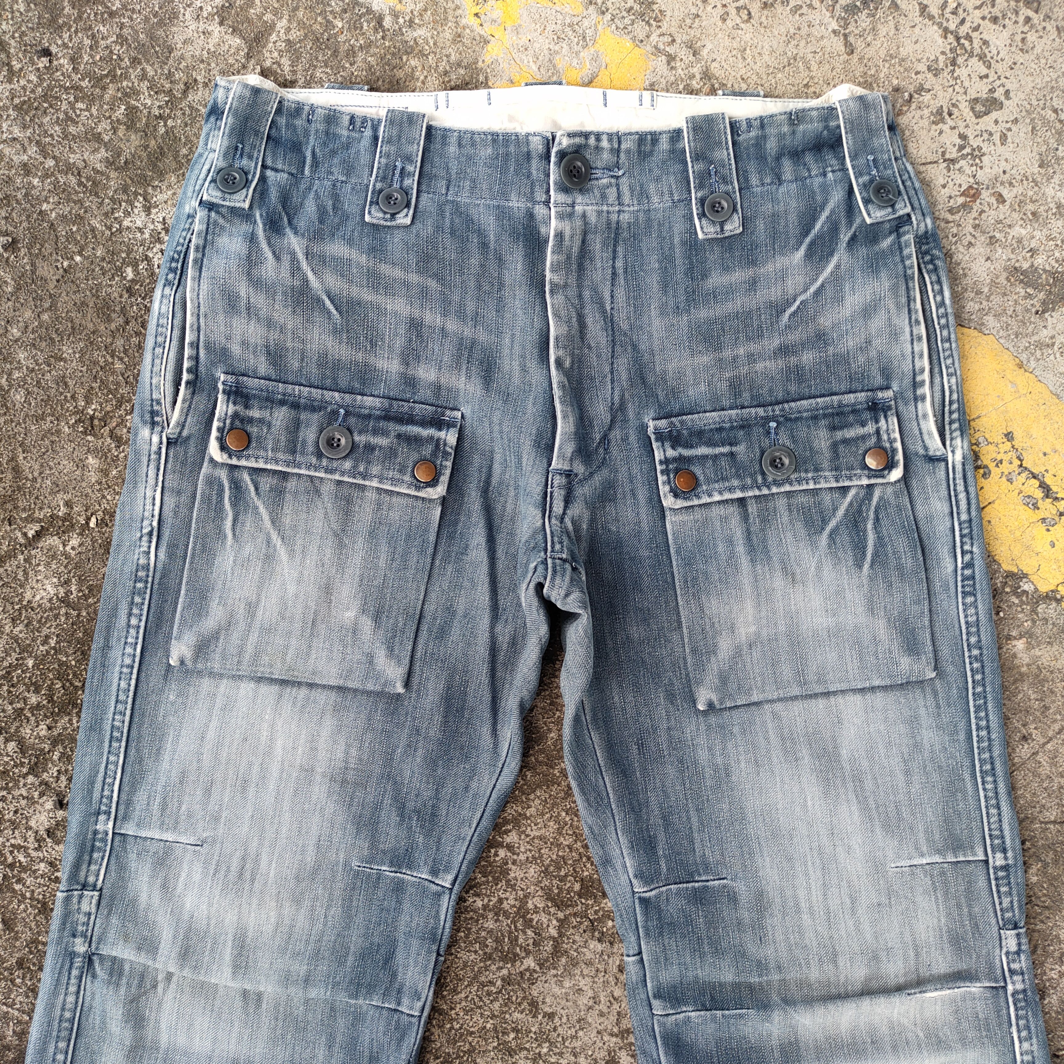 Japanese Brand × Jean × Vintage VINTAGE BARTARK FADED CARGO PANTS Size US 33 - 3 Thumbnail