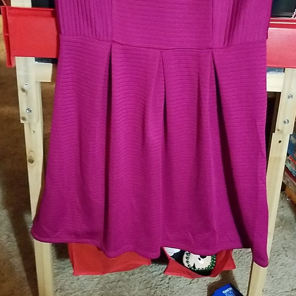 Other Paper Doll Large Raspberry Dress Size L / US 10 / IT 46 - 4 Thumbnail