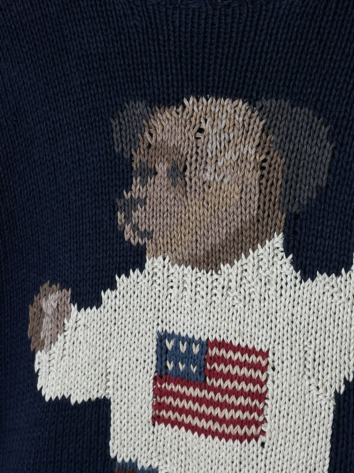 Polo Ralph Lauren × Vintage Sweater Polo Bear Vintage 1992 Hand Knit Size US XL / EU 56 / 4 - 4 Thumbnail