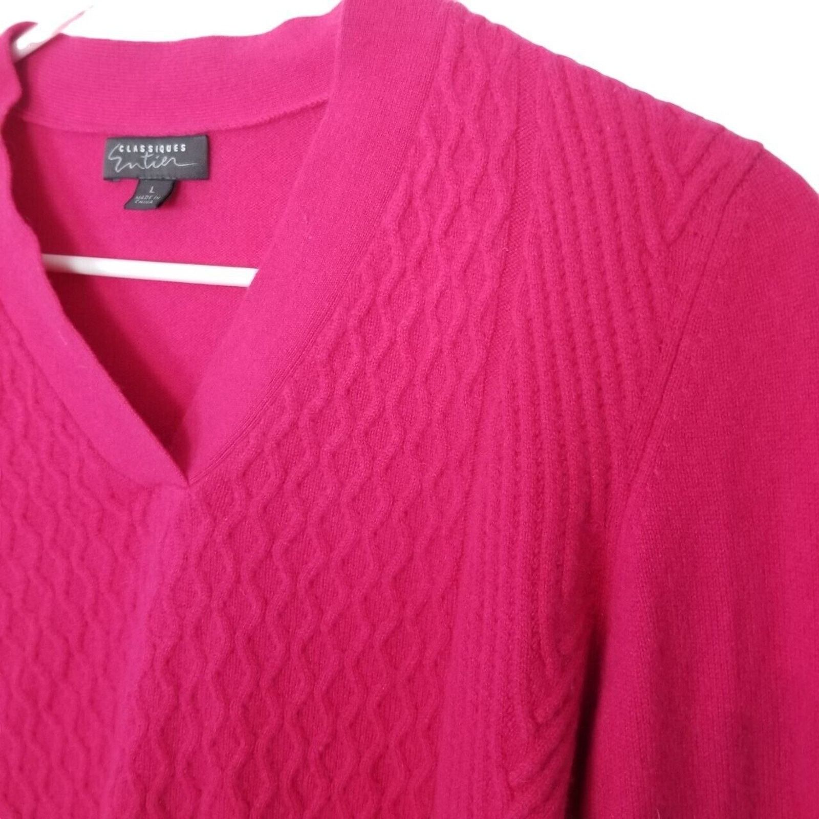 Clarks Classiques Entier Womens Cashmere Sweater Sz L Quiet Luxury Size L / US 10 / IT 46 - 5 Thumbnail