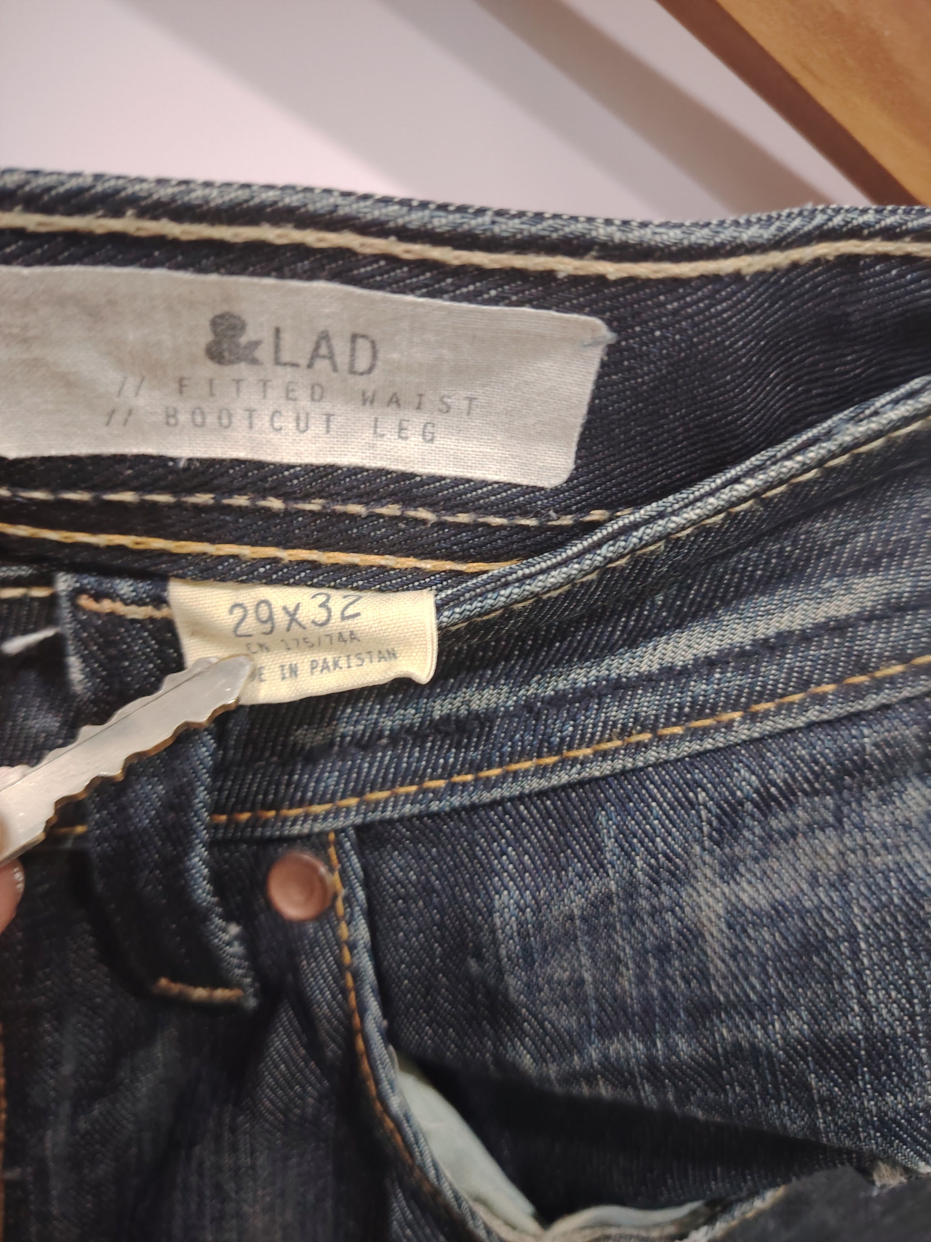 Japanese Brand Vintage Lad x HM fitted waist / bootcut leg Denim Size US 29 - 3 Thumbnail
