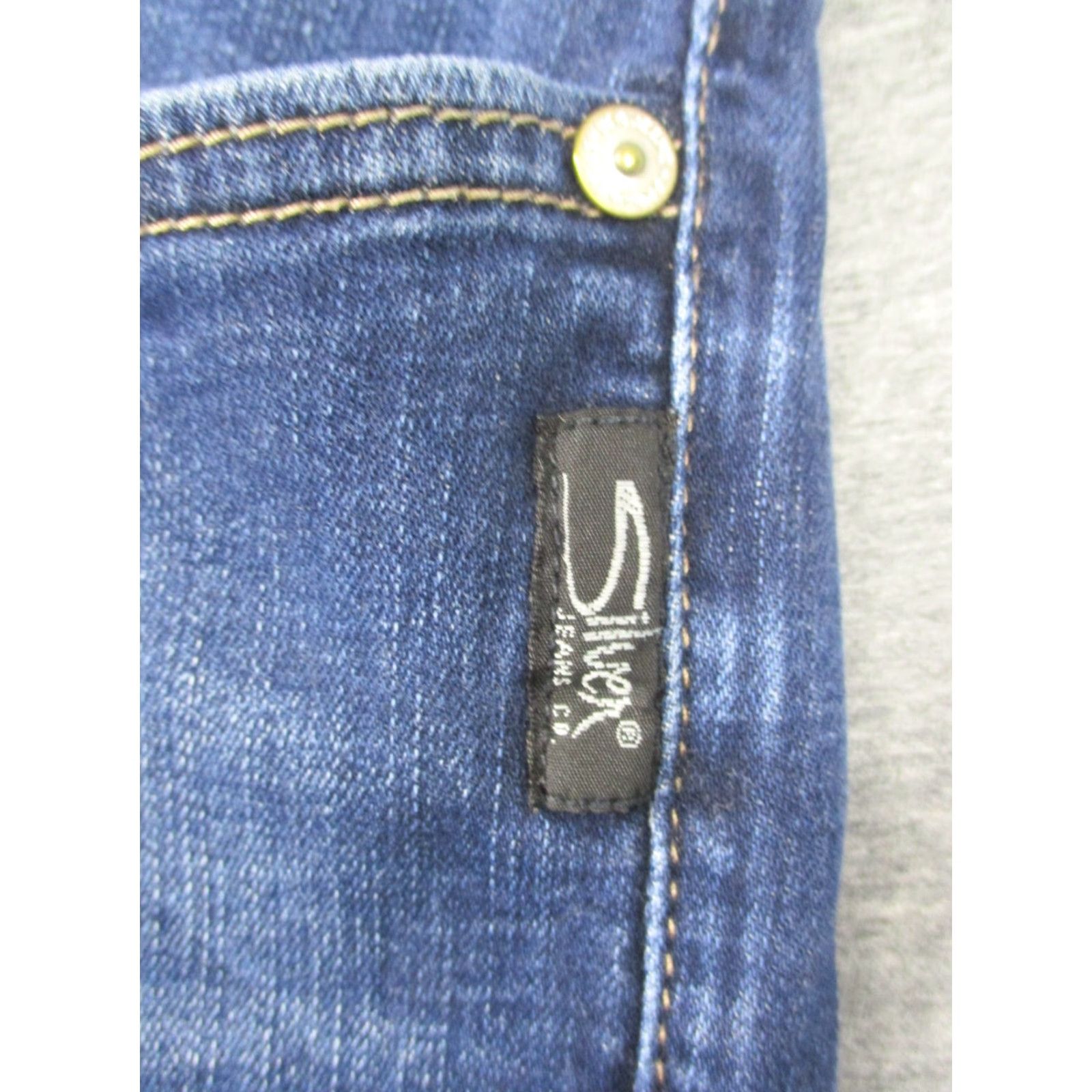 Silver Jeans Co. Silver Jeans Jeans 36x31 Straight Stretch Blue Distressed Mens Regular Denim 5-Pocket Blue Jeans Zac Century? Size US 36 / EU 52 - 3 Thumbnail