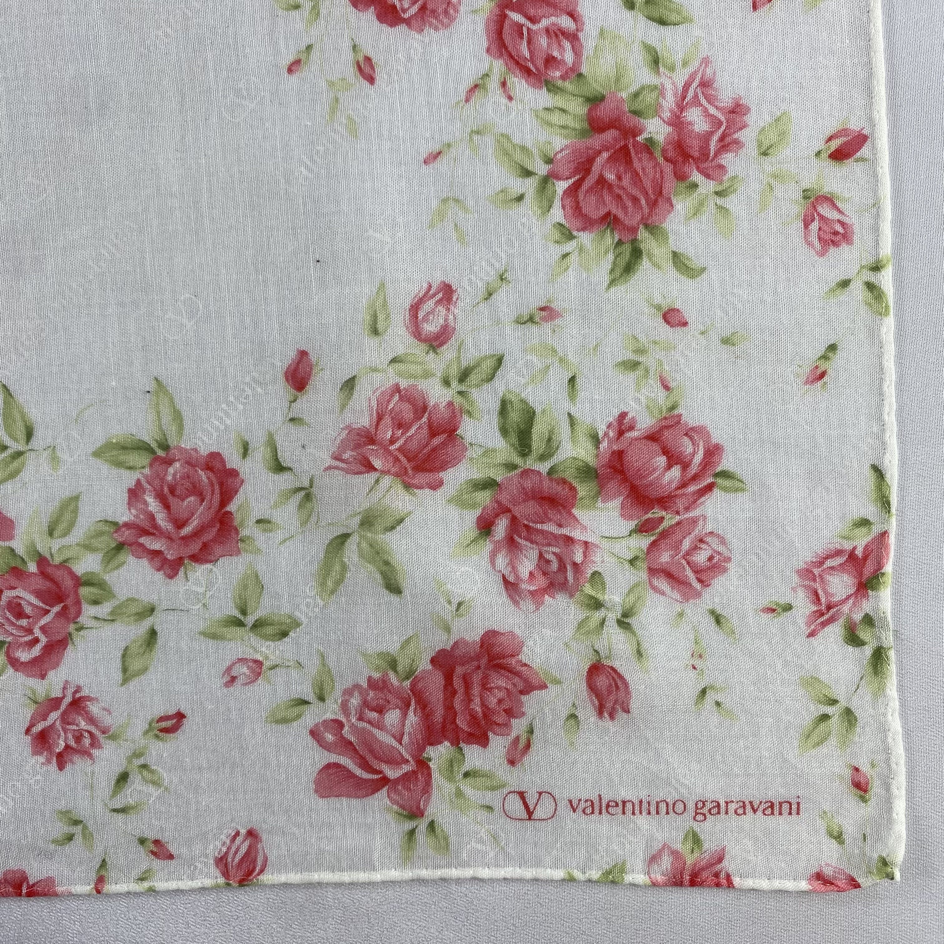 Valentino × Vintage Valentino Garavani Handkerchief / Neckerchief-P1522 Size ONE SIZE - 3 Thumbnail