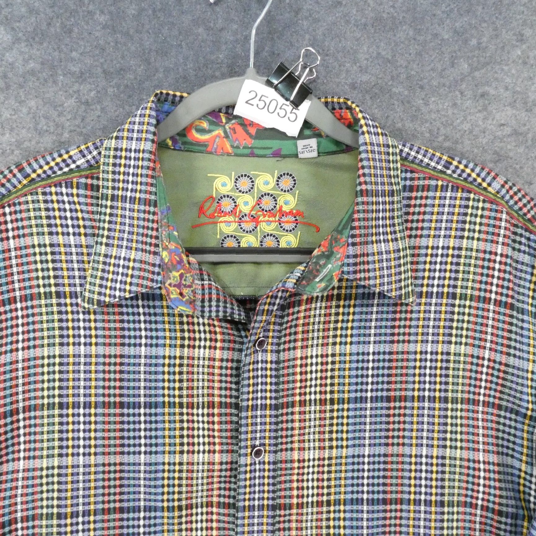 Robert Graham Robert Graham Shirt Men XXL Long Sleeve Button-Up Blue Multicolor Plaid Size US XXL / EU 58 / 5 - 2 Thumbnail