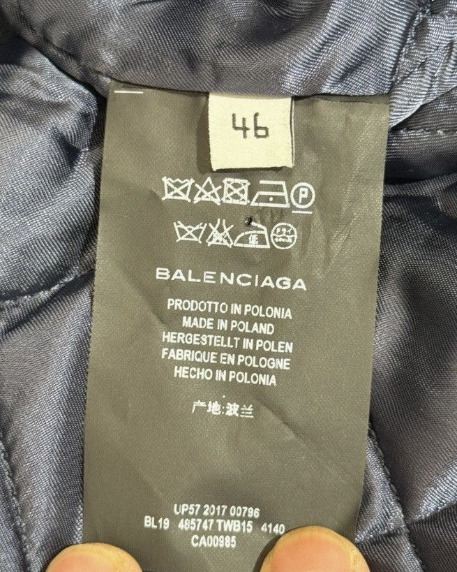 Balenciaga 17FW Oversized Padded Flannel Jacket Size US S / EU 44-46 / 1 - 7 Thumbnail