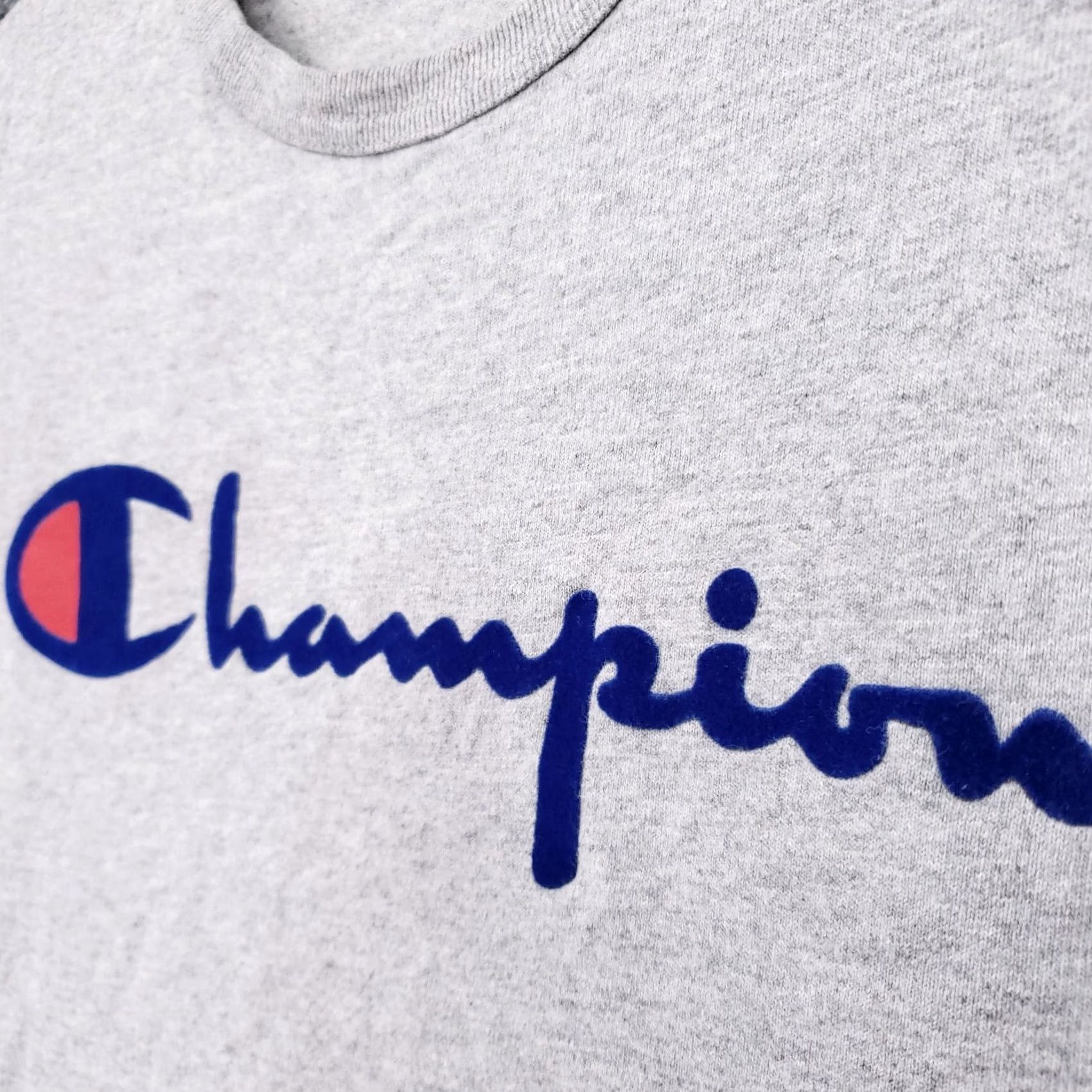 Champion VINTAGE Champion T Shirt Mens S Small Gray Spellout Logo Short Sleeve Pullover 90s Sports USA Size US S / EU 44-46 / 1 - 5 Thumbnail