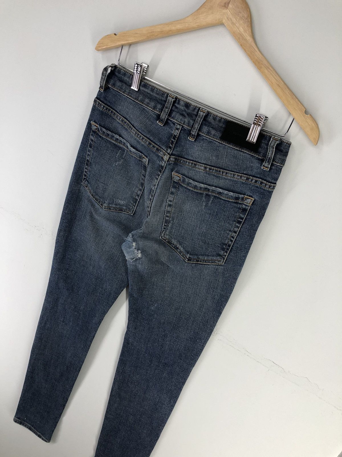 Represent Clo. Represent Destroyer Denim Rockstar Blue Skinny Jeans Size US 28 / EU 44 - 12 Thumbnail
