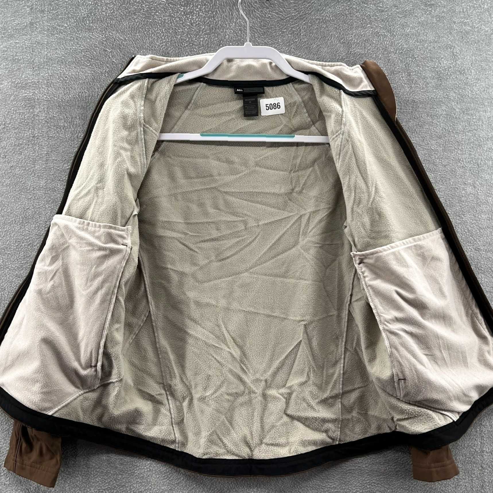 Vintage REI Womens Jacket Brown M Full Zip Packable Softshell Polyester Size M / US 6-8 / IT 42-44 - 3 Thumbnail