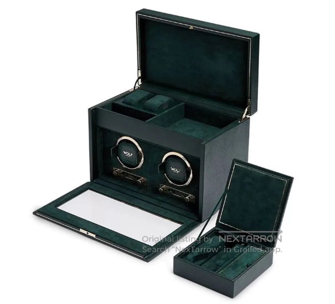 Wolf & Shepherd WOLF British Racing 2 Watch Winder Box. Size ONE SIZE - 2 Thumbnail