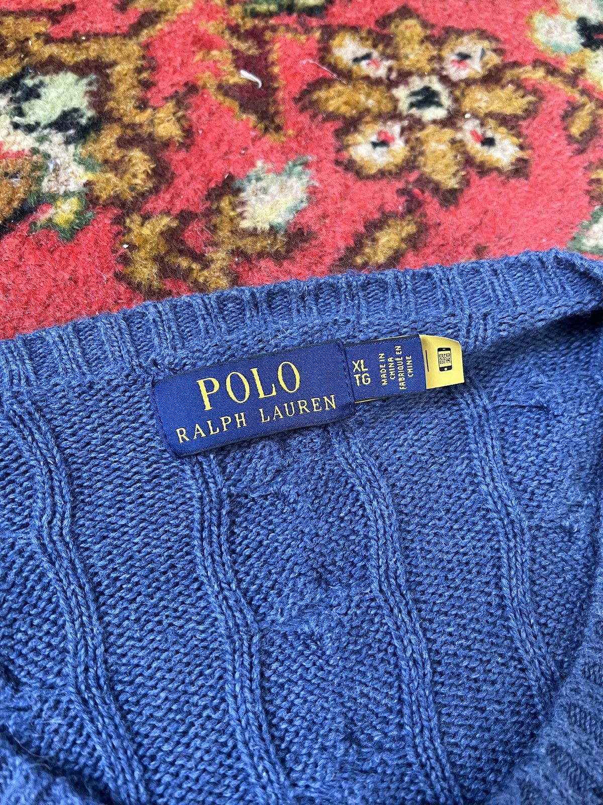 Polo Ralph Lauren Polo Ralph Lauren knitted cable old money sweater y2k Size US XL / EU 56 / 4 - 6 Thumbnail