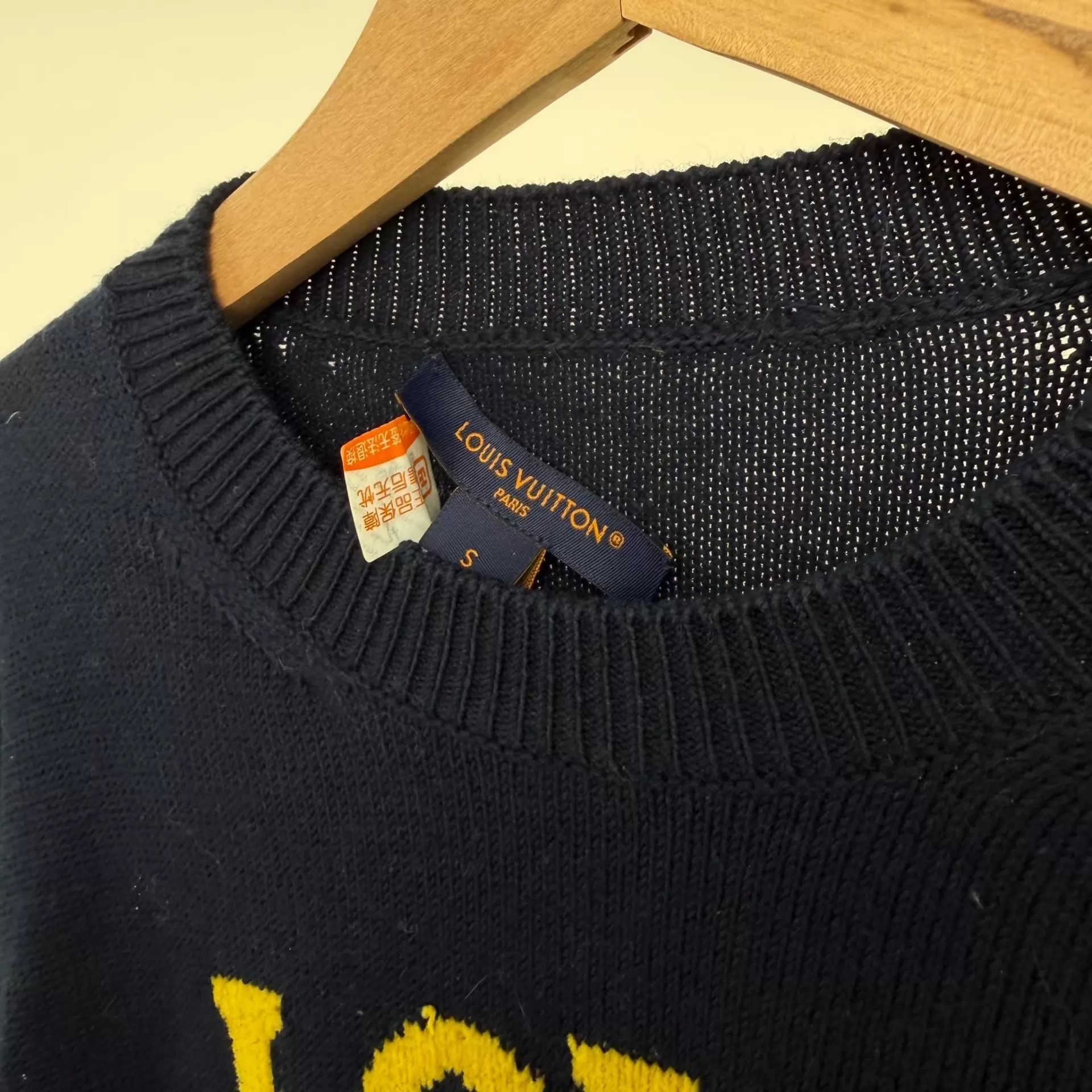 Louis Vuitton Louis Vuitton longsleeve knit sweater navy blue Size US S / EU 44-46 / 1 - 5 Thumbnail