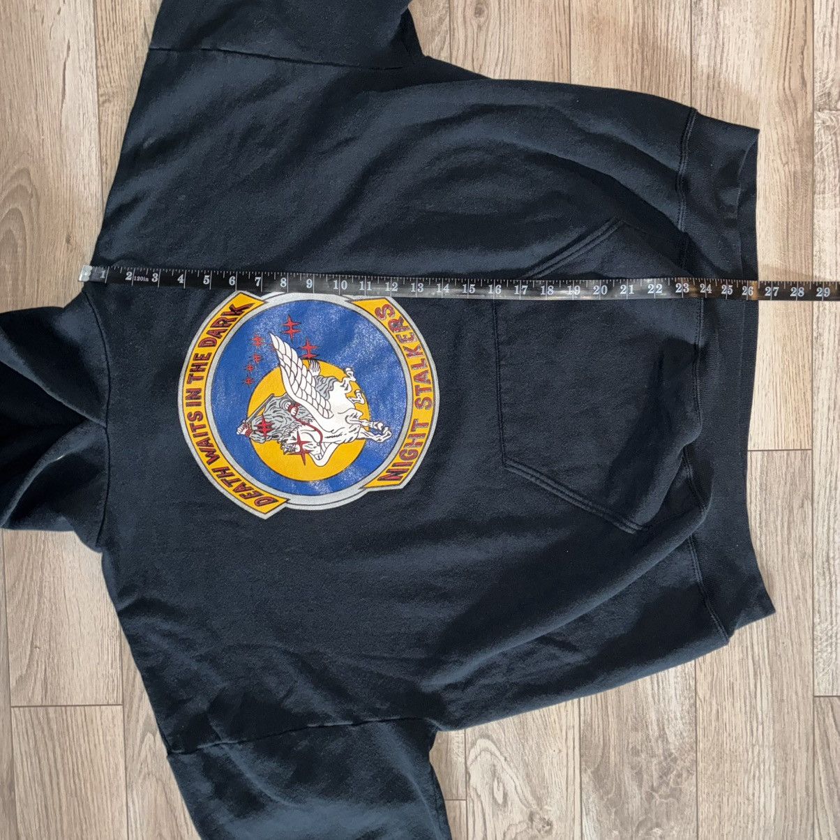 Jerzees Death Waits In The Dark Night Stalkers military hoodie Size US XXL / EU 58 / 5 - 6 Thumbnail