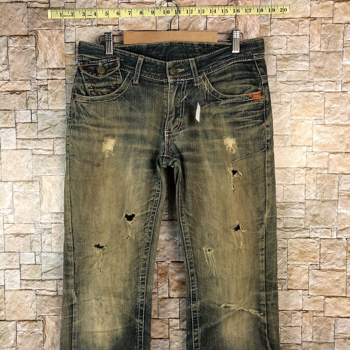 Request Jeans Request Black faded ripped Distressed Denim Pants #A1039 Size US 31 - 5 Thumbnail