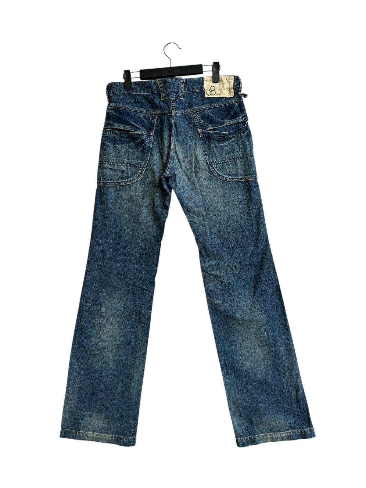 Johnbull Vintage John Bull Y2K Multi Pocket Cargo Denim Pants Size US 31 - 2 Thumbnail