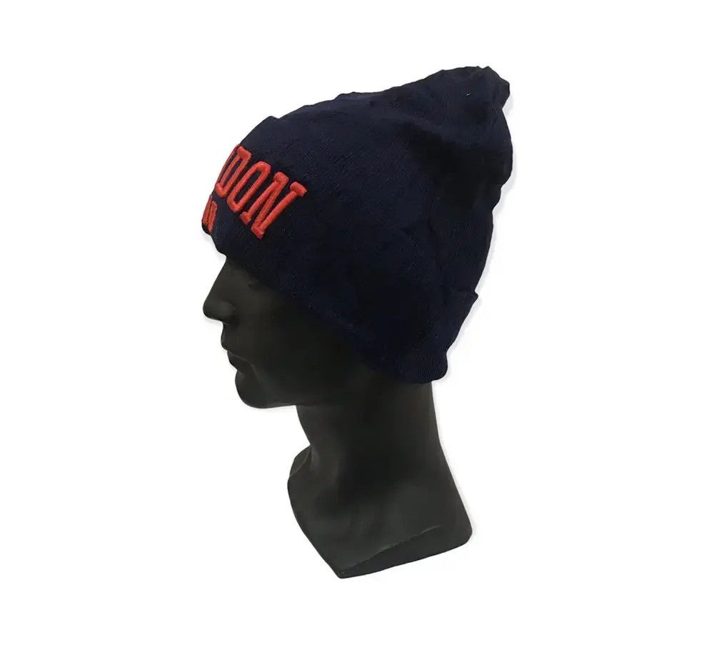 Japanese Brand London Spellout Beanie Hat Size ONE SIZE - 2 Thumbnail