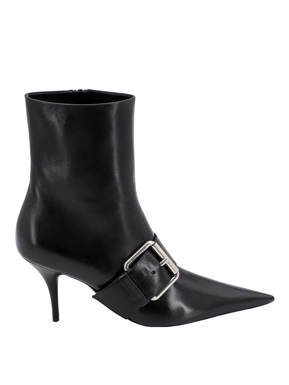 Balenciaga o1srvl11e0825 Knife Belt Booties in Black Size US 11 / IT 41 - 1 Thumbnail