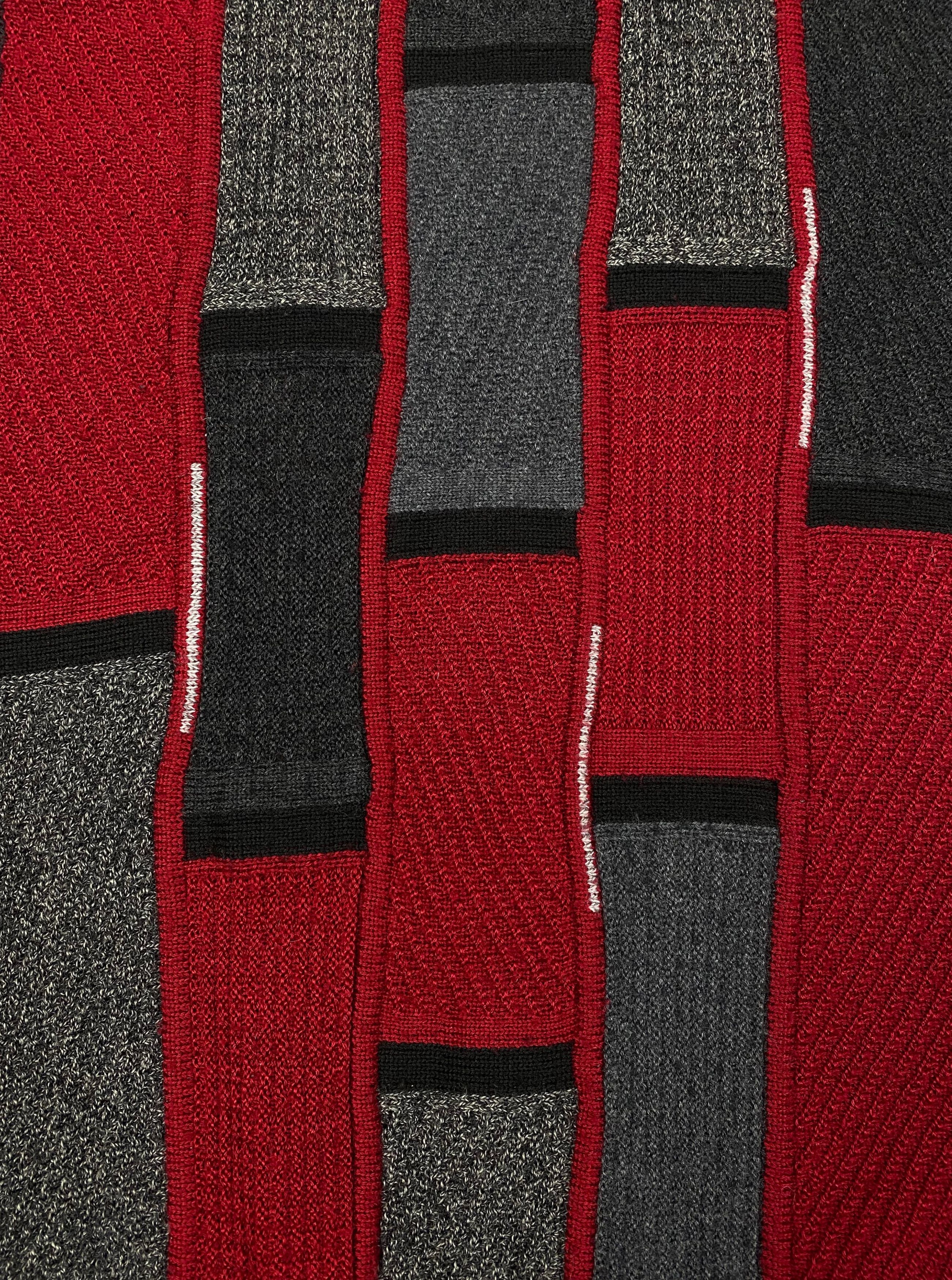 Vintage Vintage GREENFIELD Crimson Knitted Carpet Print Sweater M637 Size US L / EU 52-54 / 3 - 5 Thumbnail