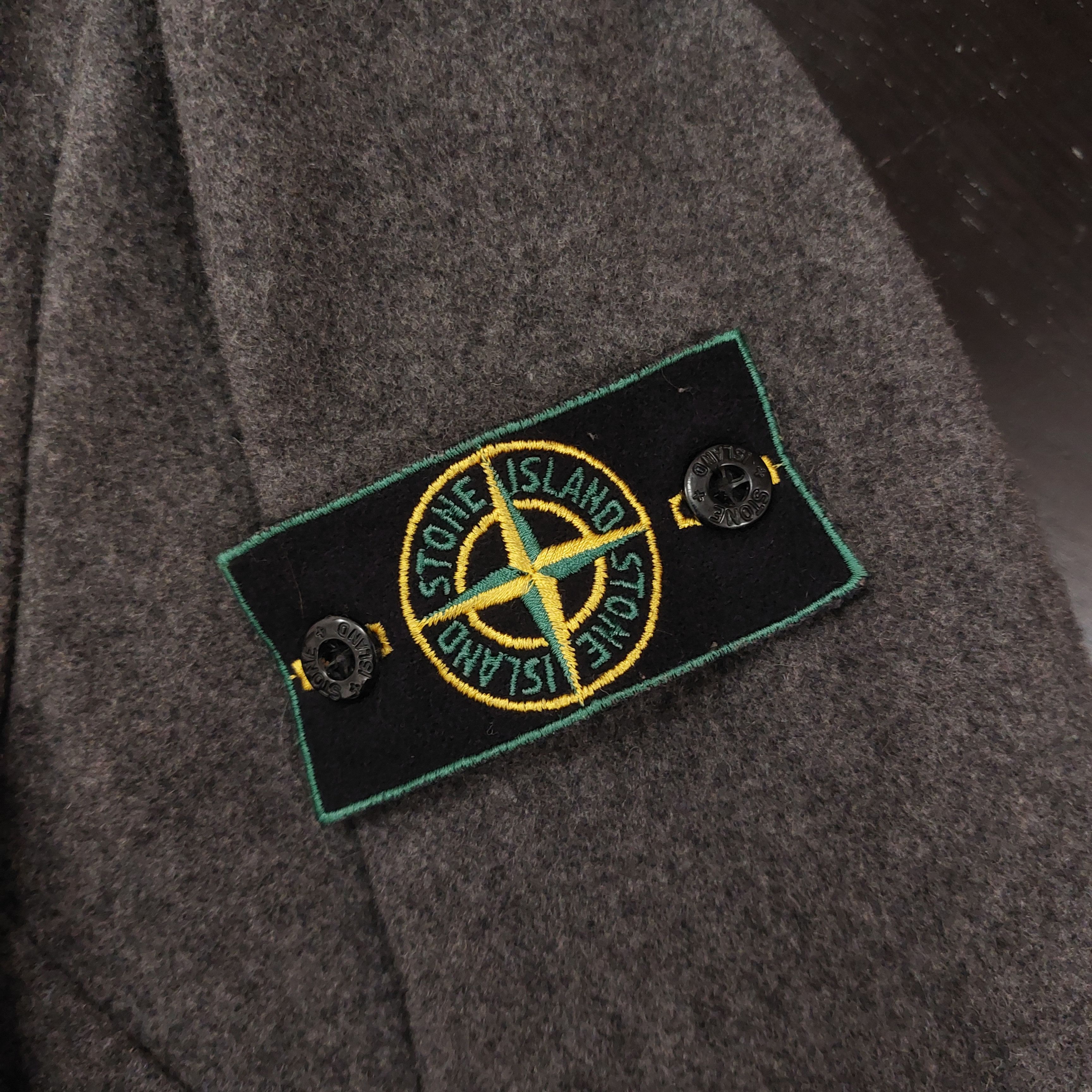 Stone Island Stone Island Vintage Wool field Jacket Grey XL green badge Size US XL / EU 56 / 4 - 3 Thumbnail