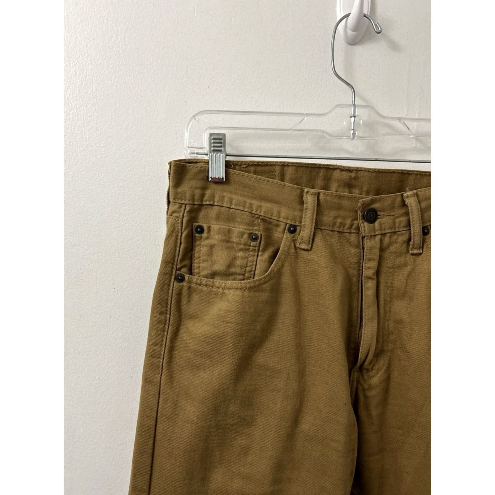 Vintage Levi Strauss 505 Pants Mens 30x30 Brown Regular Fit Khaki Trousers Cotton Corduroy Jeans Shirt? Size US 30 / EU 46 - 4 Thumbnail
