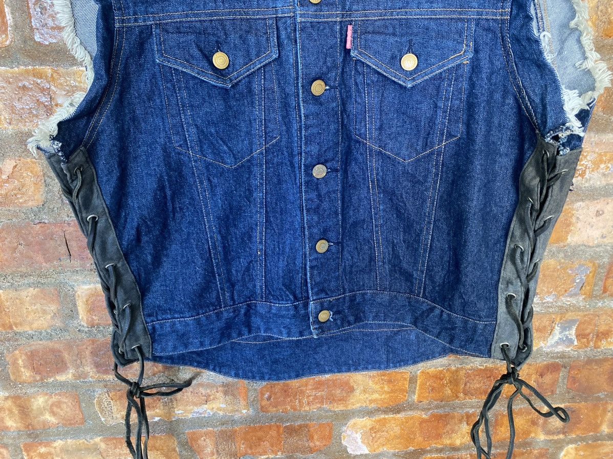 Kadoya Vtg Kadoya Leather Black rose patches motorcycles Size US XL / EU 56 / 4 - 8 Thumbnail