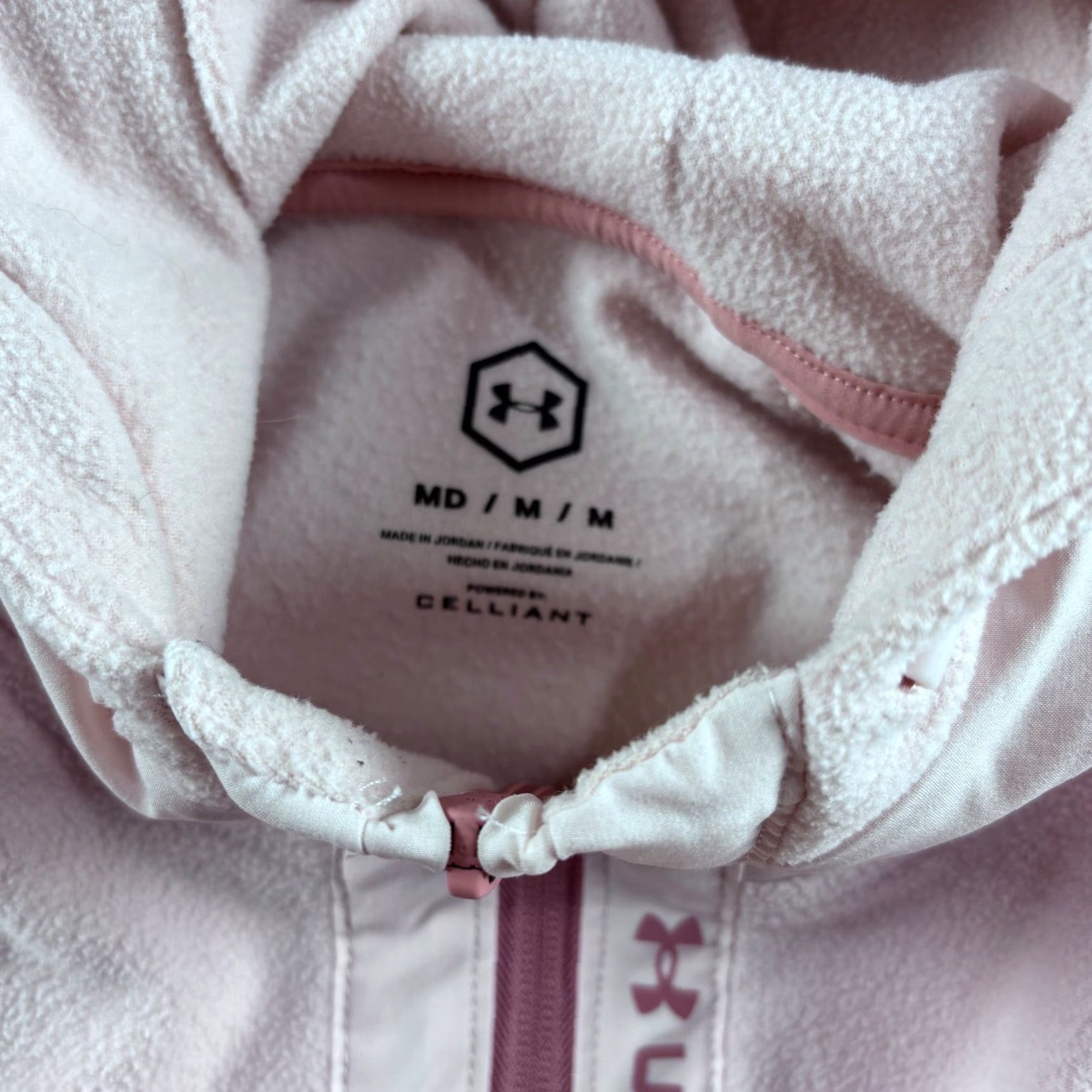 Under Armour Under Armour Hoodie Full Zip Womens M Pink Running Gym Celliant Full Zip Activewear" Size M / US 6-8 / IT 42-44 - 3 Thumbnail