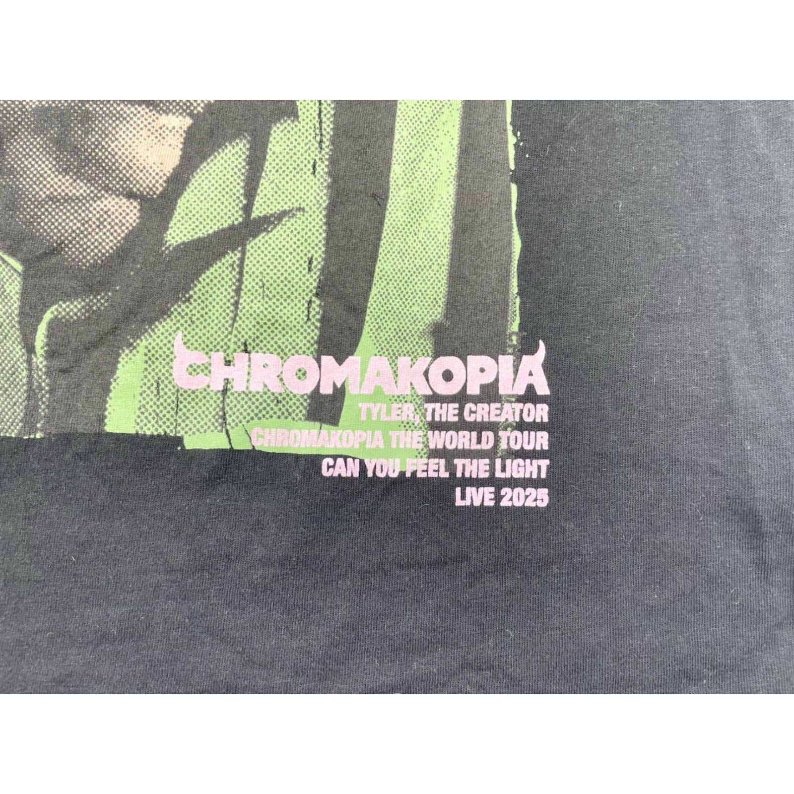 Golf Wang Golf Wang T-Shirt Men Short Sleeve Crew Neck 2XL Black Le Fleur Tap the Glass Chromakopia Tour Merch Golf Wang Size US XXL / EU 58 / 5 - 2 Thumbnail