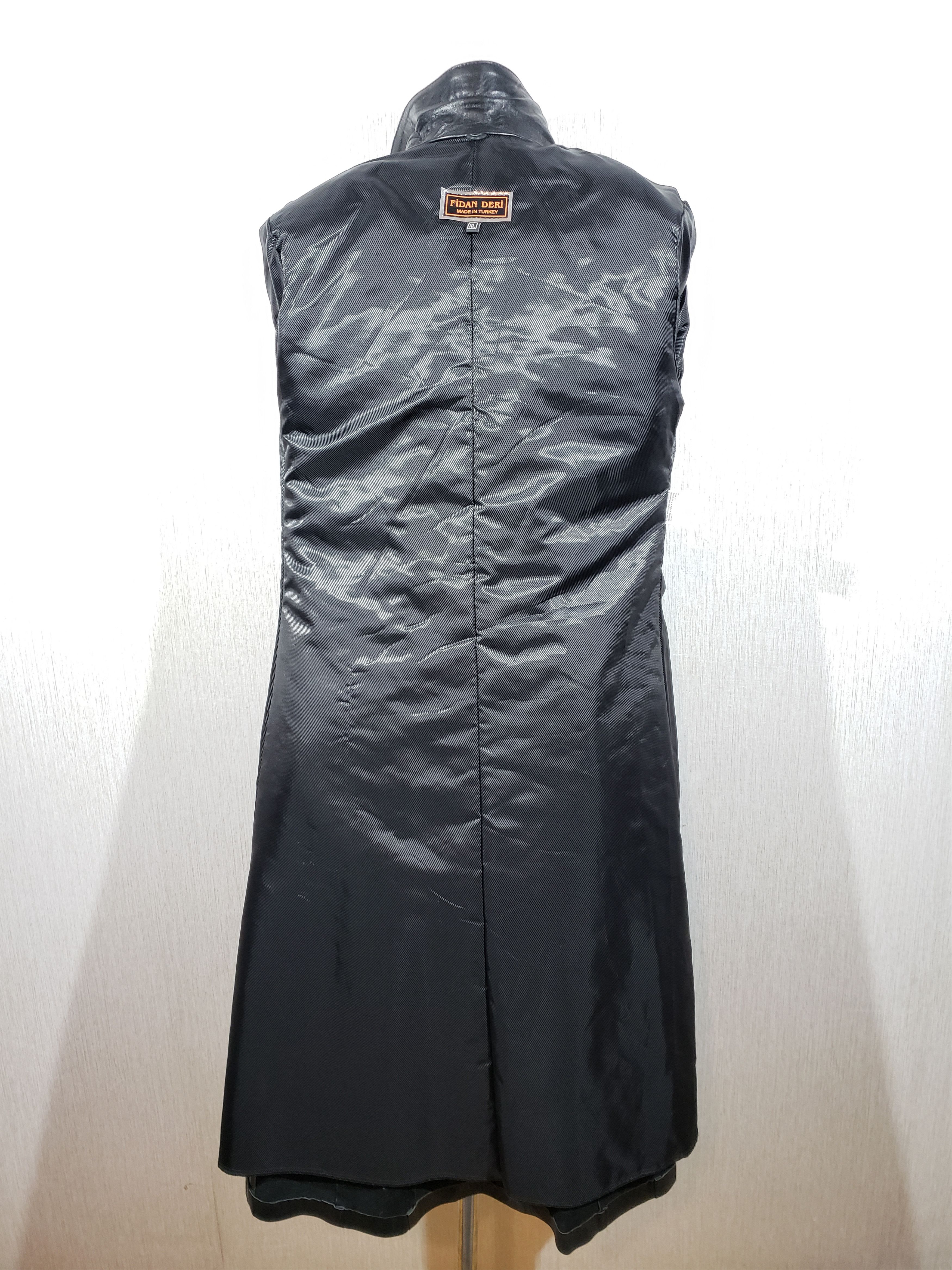 Other Stylish women's long leather jacket. Size L / US 10 / IT 46 - 7 Thumbnail