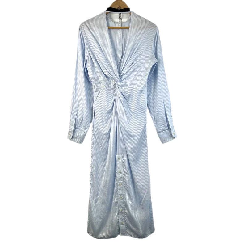 Dior Dior Blue irregular Polo collar striped dress Size XS / US 0-2 / IT 36-38 - 2 Thumbnail