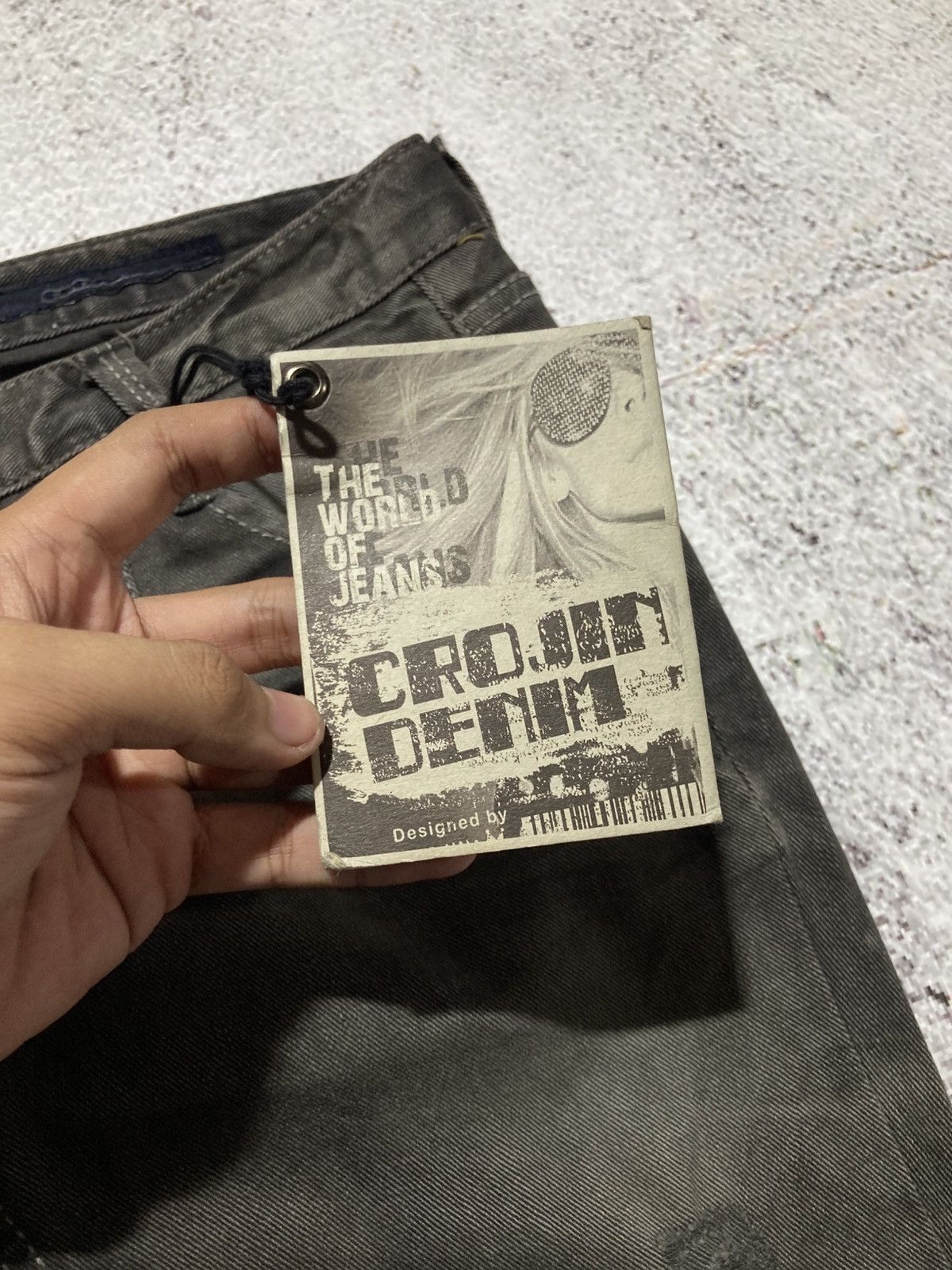 Japanese Brand 2000s Crown Denim Ripped Clawmark Denim Jeans Punk Gothic Size US 27 - 17 Thumbnail