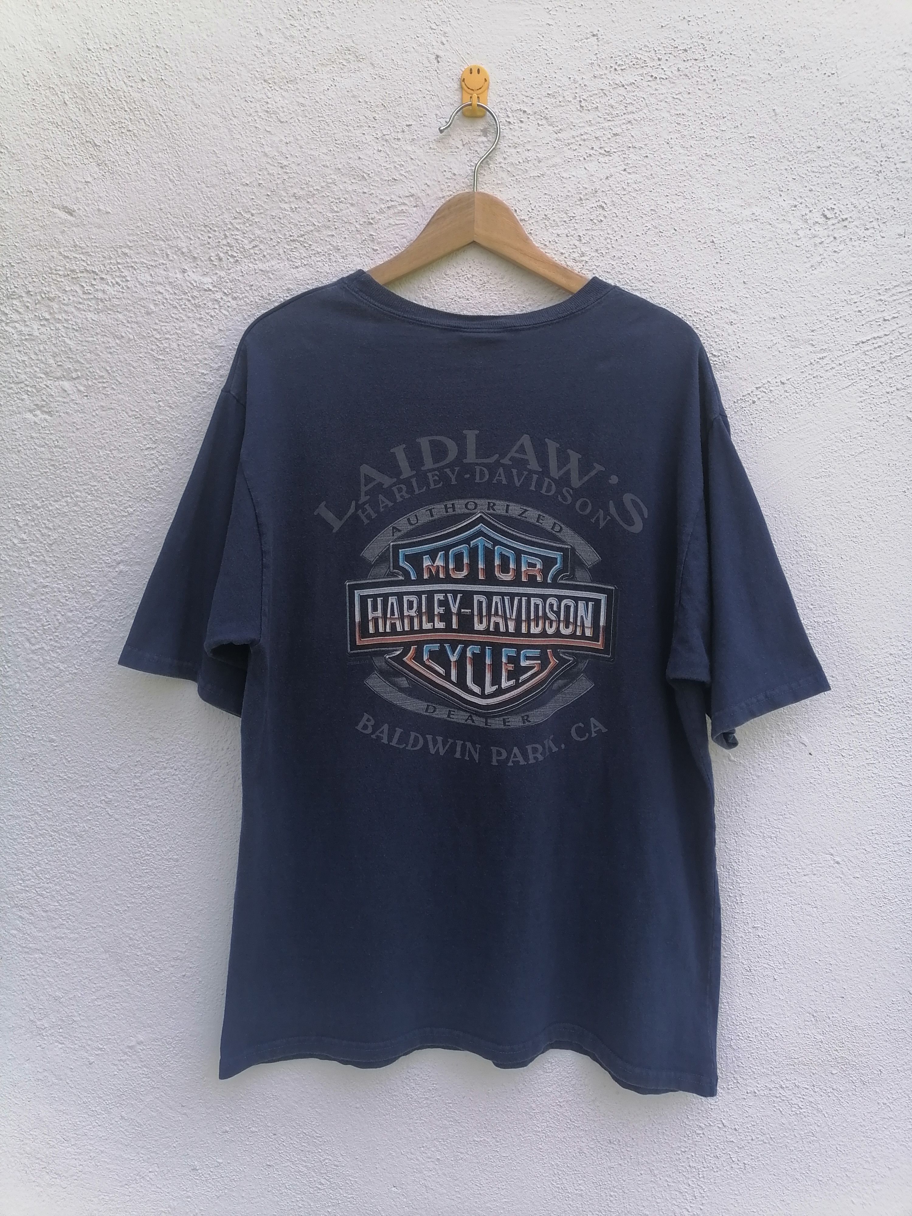 Harley Davidson × Vintage Vintage Harley Davidson Motorcycle Pocket T Size US L / EU 52-54 / 3 - 1 Thumbnail
