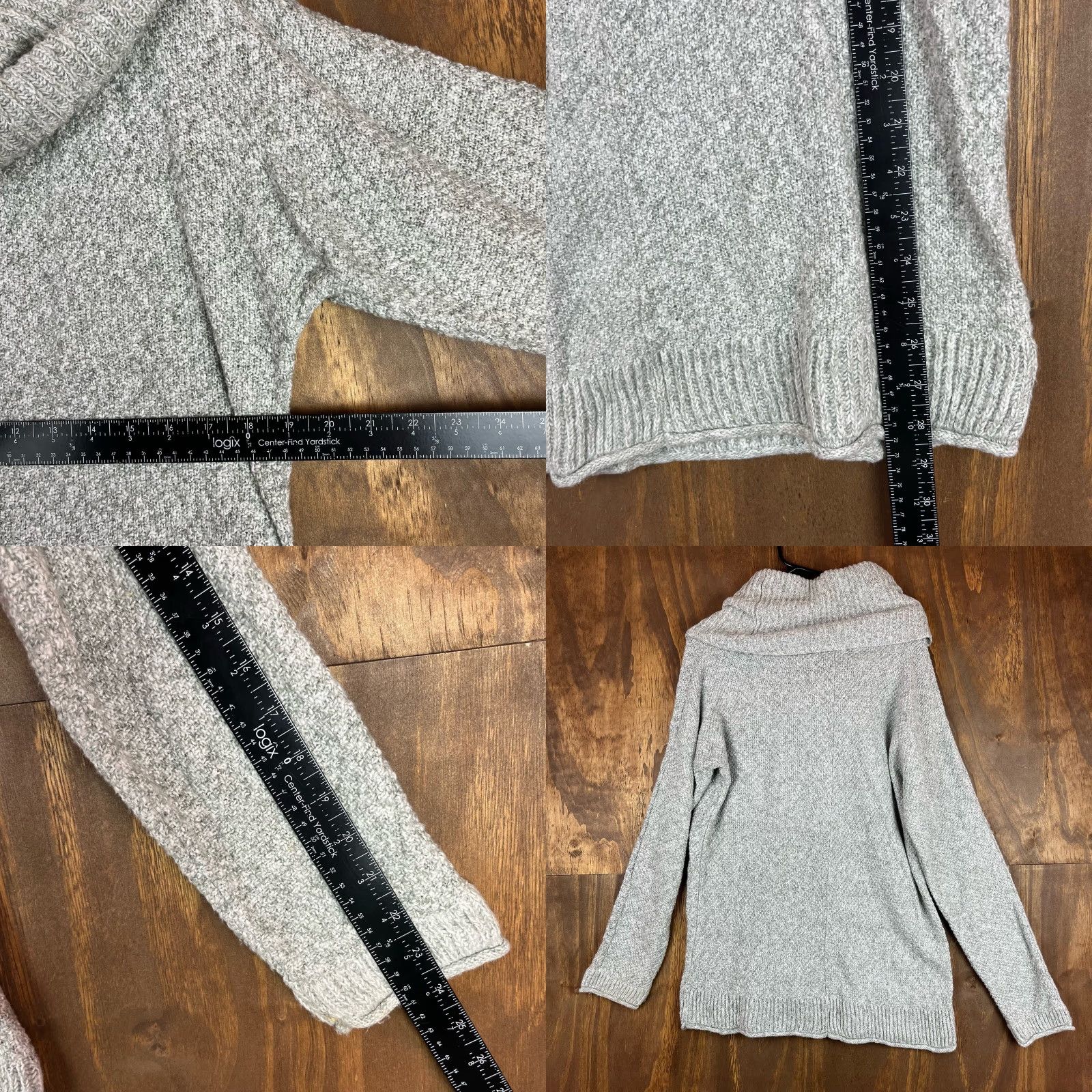 Vintage Maurices Womens Sweater Green Cowl Neck Long Sleeve Ribbed Pullover Small Size S / US 4 / IT 40 - 8 Thumbnail